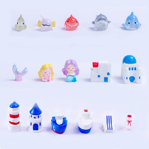 도매 어항 수족관 해양 동물 요트 세일링 성 수지 장식 수지 공예 - Product Image 5