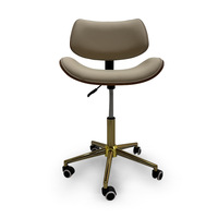 Fauteuil de Barbier Moderne FanXisi en Métal Durable avec Siège en Cuir Synthétique, Siège de Dentiste, Barre de Levage, Repose-Pieds Pivotant, Garantie 1 An