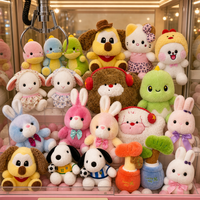 Hot verkopende gepersonaliseerde decoratie kindercadeau zacht modieus comfortabel cartoon klauwautomaat pop 8 inch pluche speelgoed