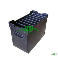 Caja de Archivo de Oficina de Plástico PP con Logotipo Personalizado, Corrugada, Plegable, Apilable, Ecológica, Impermeable, Antiestática y con Protección UV