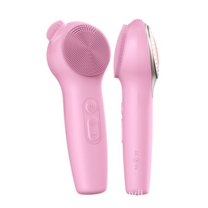 Brosse nettoyante pour le visage en silicone souple imperméable, exfoliant manuel vibrant pour le nettoyage des pores, soin de la peau en profondeur - Product Image 1