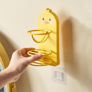 Nouvelle originalité mignon en plastique maquillage beauté <span class=keywords><strong>éponge</strong></span> mélangeur <span class=keywords><strong>porte</strong></span>-bouffée cosmétique tenture murale conception trois couches supports de rangement - Product Image 2