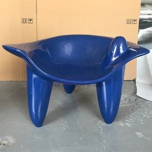 Nórdico artístico Irregular forma FRP solo respaldo tres patas <span class=keywords><strong>Nirvana</strong></span> silla personalizada moderna decoración del hogar asientos - Product Image 3