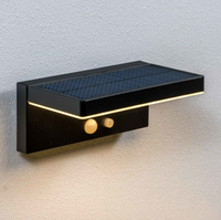 Lampes solaires led modernes en aluminium moulé sous pression ip54 en forme de L pour jardin extérieur lampes murales avec capteur de mouvement