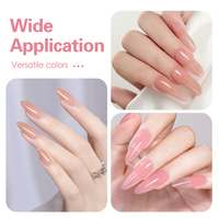 Gel Constructeur HS Custom 8 en 1 Non Collant SANS HEMA Gel Dur UV LED Soak Off pour Extension d'Ongles et Sculpture d'Ongles Naturels