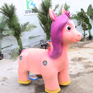 Caballo Eléctrico Infantil Personalizado, Scooter Pony con Asiento Seguro <span class=keywords><strong>para</strong></span> Niños, Alquiler <span class=keywords><strong>para</strong></span> Parques Infantiles, Entretenimiento Interior/Exterior - Product Image 3