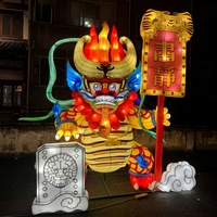 Maßgefertigte Neun-Söhne-Drachen-Laternen Chinesisches Glückstier Zigong-Fabrik für Chinatown Frühlingsfest NEU Diwali Ramadan