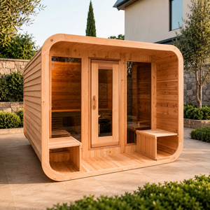 Cabaña de Madera de Cedro Rojo Canadiense de Alta Calidad HG, Personalizada, para 6-8 Personas, para Jardín, Casa o Villa - Product Image 2
