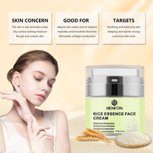 Marque privée Oem Crème pour le visage au riz <span class=keywords><strong>blanc</strong></span> Crème hydratante blanchissante pour la peau Lotion pour le corps Crème de soin pour la peau à l'extrait de riz - Product Image 3