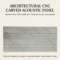 Panneau acoustique géométrique sculpté en brique 1200x2400mm, ultra-densité, gravé CNC, en feutre polyester écologique pour salon et chambre