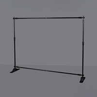 Support de Bannière de Fond Robuste 8x10 Pieds, Écran Télescopique Professionnel Grand Format pour Photographie