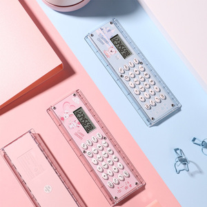 Sinh viên học tập trong suốt 15cm Túi cai trị điện tử máy tính trung tâm mua sắm khuyến mãi pin Powered - Product Image 5