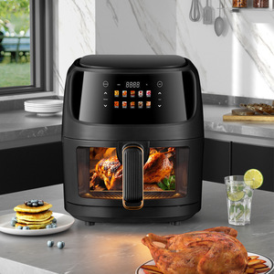 Friteuse à <span class=keywords><strong>air</strong></span> intelligente multifonctionnelle à double puissance numérique personnalisable en plastique de grande capacité 2400W 8L pour un usage domestique et extérieur - Product Image 3