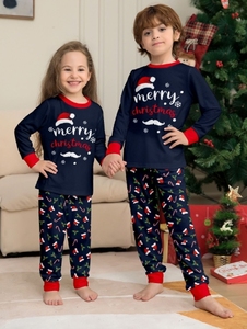 家族クリスマスパーティーパジャマ女性お父さん子供赤ちゃんクリスマス帽子パターンパジャマパジャマ服セット - Product Image 3