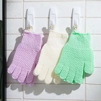 Peeling-Handschuhe für die Dusche Nylon-Körperpeeling Abgestorbene Haut Entferner Nass-Trocken-Spa Maschinenwaschbar Großhandel Individuelles Logo OEM ODM