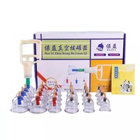 Prix d'usine oem vente en gros dispositif de ventouses sous vide hijama tasses thérapie par ventouses masseur 24 ventouses en chinois