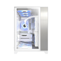 Vente en gros de pièces d'ordinateur, boîtiers PC ATX de bureau, usine OEM, boîtier d'ordinateur blanc pour PC de jeu, gamer