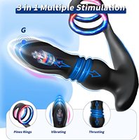 Kovida mâle G Spot vibrateur masseur 3 en 1 Prostate testicules stimulateur télécommande Plug Anal Silicone Prostata Massage
