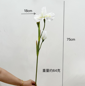 Venta al por mayor de un solo tallo de seda púrpura de flores artificiales <span class=keywords><strong>Iris</strong></span> para la decoración del hogar - Product Image 6