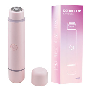 Rasoir électrique pour femmes, rasoir rotatif étanche à double tête pour l'épilation du corps et du bikini, avec batterie Li-ion 1000mAh - Product Image 2