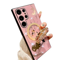 Nouveau luxe étincelle diamant antichoc acrylique couverture arrière pour Samsung Galaxy S22 S23 S24 Plus Ultra S23Fe S24Fe coque de téléphone