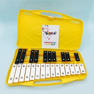 ขายส่ง Glockenspiel แบบ 25 โน้ต ทำจากโลหะ พร้อมกล่องพลาสติกแข็งและไม้ตี สำหรับห้องเรียนดนตรี - Product Image 2