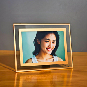 Tinh Thể Trong Suốt Thủy Tinh Hình Ảnh Giấy Chứng Nhận A4 Gắn Khung 6Inch 7Inch A5 Hiển Thị Khung Tường Treo Cho Du Lịch Bạc Kim Loại - Product Image 5