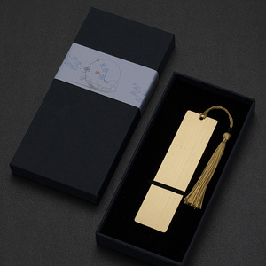 Marque-page en <span class=keywords><strong>laiton</strong></span> ajouré de style chinois exquis avec pompon et coffret cadeau haut de gamme pour souvenirs d'affaires et cadeaux de remise de diplôme - Product Image 5