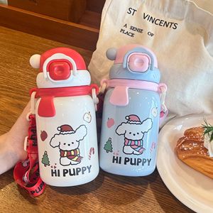 Hi Puppy Stainless Steel Water Bottle 500Ml Insulated With Straw Kids Camping Drinkware - Product Image 2