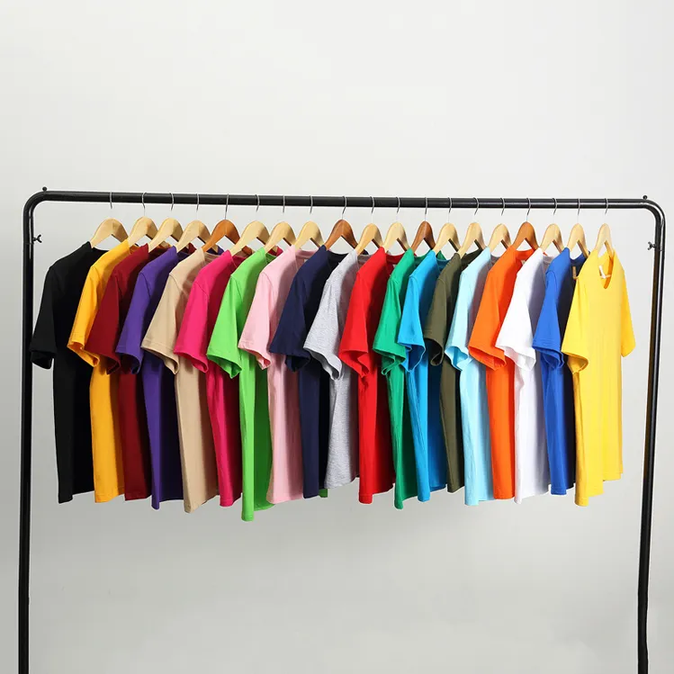 여름 솔리드 컬러 180g 100% 코튼 고품질 맞춤 T 셔츠 유니섹스 남성 대형 티셔츠