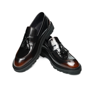 37-46 Hombres Zapatos de negocios de cuero genuino Oficina formal Oxford Puntiagudo Suave Ocio Calzado Slip-on Casual Mocasines - Product Image 6