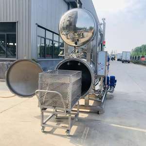 Autoclave Comercial Profissional de Alta Pressão em Aço Inoxidável para Esterilização de Alimentos, Certificado CE, Controlada por PLC, Alta Performance Laboratorial - Product Image 1