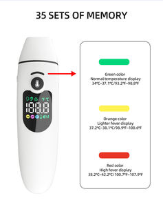 Thermomètre frontal à contact rechargeable certifié CE avec indicateur de <span class=keywords><strong>fièvre</strong></span> à 3 couleurs - Product Image 4