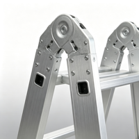 Échelle pliante en aluminium certifiée EN131 pour chantier et travaux de peinture