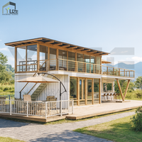 Maison de conteneur de restaurant préfabriqué sur mesure de luxe moderne de 20FT 40FT à structure en acier durable et à plusieurs étages