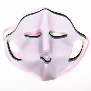 スキンケアフレキシブル3D再利用可能なシリコン女性の顔の顔の保湿マスクカバー