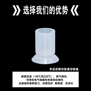 Ventosas de vacío DK 20 30 32 con almohadilla suave resistente al calor, fuerte succión, fijación neumática y brida estándar - Product Image 5
