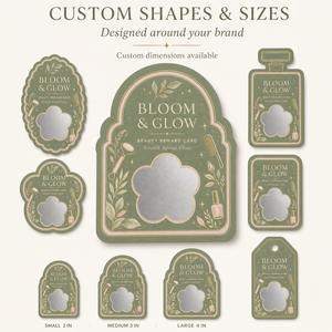 Cartes à gratter personnalisées avec logo imprimé sur le thème du spa, cartes cadeaux en papier personnalisées, cartes de remerciement pour entreprises - Product Image 2