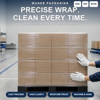 Film plastique d'emballage LLDPE écologique 500 mm x 300 m, rouleau de film étirable pour palettes, pour utilisation en ligne d'emballage, 3,5 kg chacun