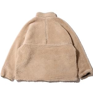 Fabrieksgroothandel Luxe Wol <span class=keywords><strong>Boa</strong></span> <span class=keywords><strong>Fleece</strong></span> Veldjas Stijlvolle Op Maat Gemaakte Artwork Sherpa Jas - Product Image 2
