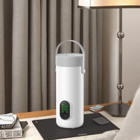 Bouilloire Électrique Prix Usine Dernière Génération Rechargeable Chauffe-Eau Portable Double Paroi en Acier Inoxydable 304 pour Voitures