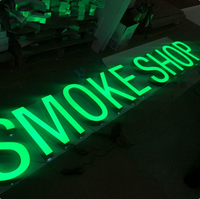 Enseignes lumineuses LED sur mesure 12V haute luminosité, lettres en métal inoxydable 3D, enseignes LED en acrylique pour la publicité en magasin