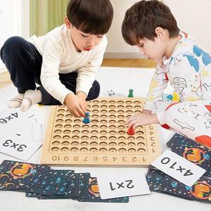 Jouets en bois pour enfants, formule de <span class=keywords><strong>Multiplication</strong></span>, Puzzle de <span class=keywords><strong>Table</strong></span>, jouets éducatifs précoces en bois - Product Image 2