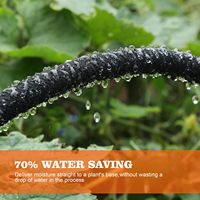 Tuyau d'irrigation goutte à goutte en caoutchouc, économise 80 % d'eau, pour jardin, pelouse, potager, parterre de fleurs, verger, léger et enterrable