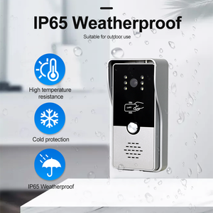 Sistema de Videoportero con Pantalla de 7 Pulgadas, Visión Nocturna, Intercomunicador con Pantalla Clara, Timbre de Audio para Seguridad en el <span class=keywords><strong>Hogar</strong></span>, para Viviendas y Villas - Product Image 6