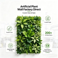 Mur végétal artificiel en plastique pour intérieur et extérieur, panneau de haie artificielle, mur de plantes artificielles pour salon