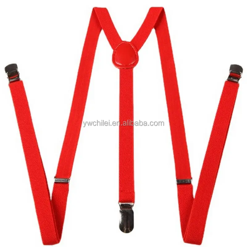 Y Back Style 1.5CM Width Comfortably Adjustable Elastic Straps and Metal Clips Womens Suspenders