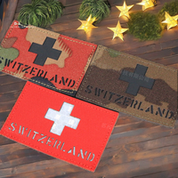 Patch de drapeau camouflage découpé au laser, réfléchissant NIR IRR, équipement tactique en tissu PU nylon, couleurs et tailles personnalisables