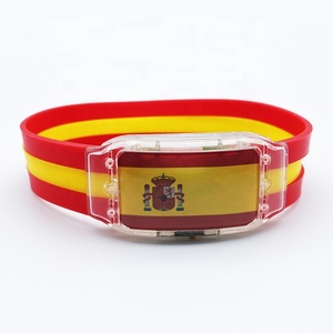 Pulseras de Silicona con Luces LED, Personalizadas con la Bandera del País, Pulsera Luminosa para Conciertos, Personalizable con la Bandera Nacional - Product Image 5