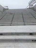 Marches et Contremarches d'Escalier Modernes en Granit Naturel, Couleur et Taille Personnalisables, Antidérapantes, Durables, Design Graphique pour Hôpital et Villa
